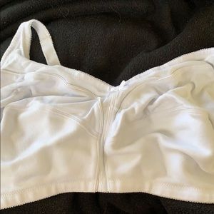White cotton bra